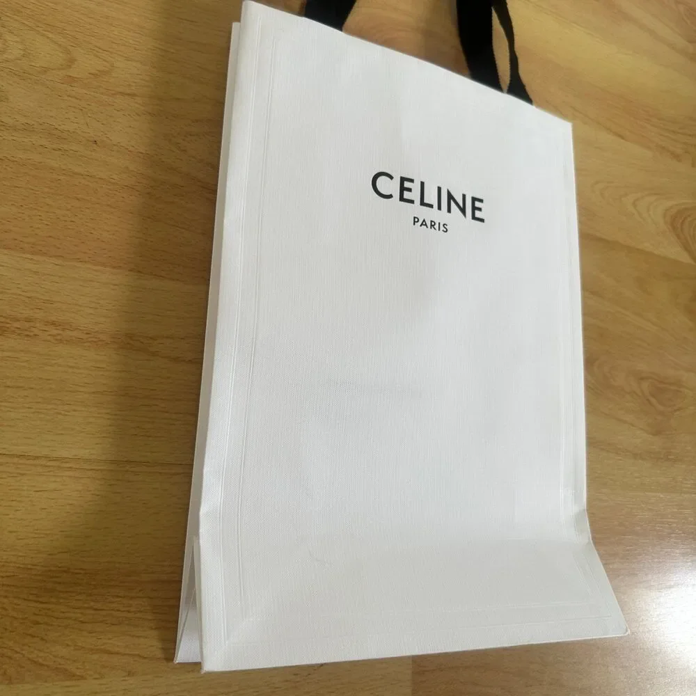 Celine Paper Shopping Bag - white medium, 13.75